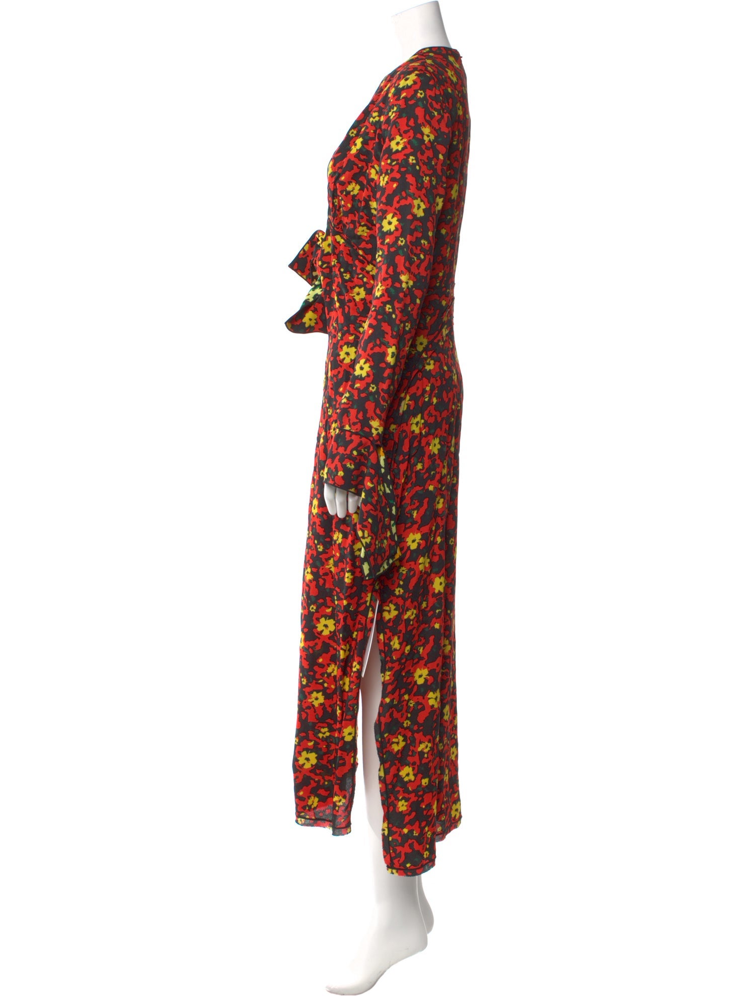 Proenza Schouler Floral Print Long Dress