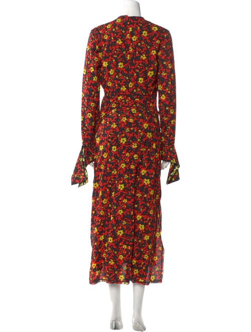 Proenza Schouler Floral Print Long Dress
