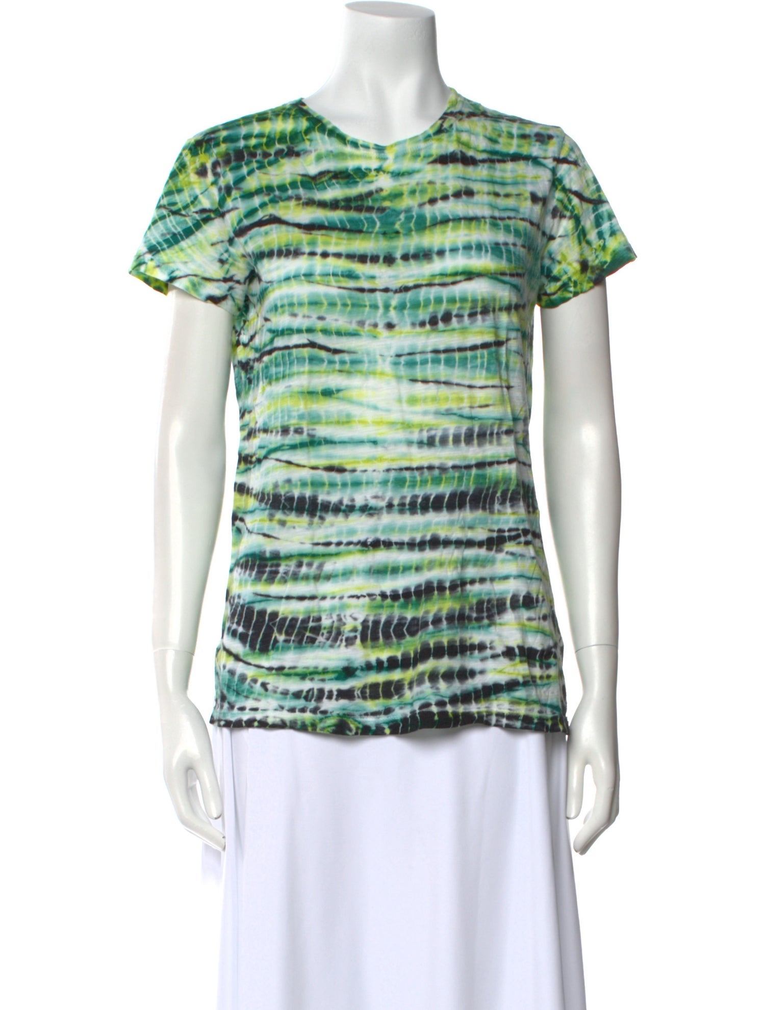 Proenza Schouler Tie-Dye Print Scoop Neck T-Shirt