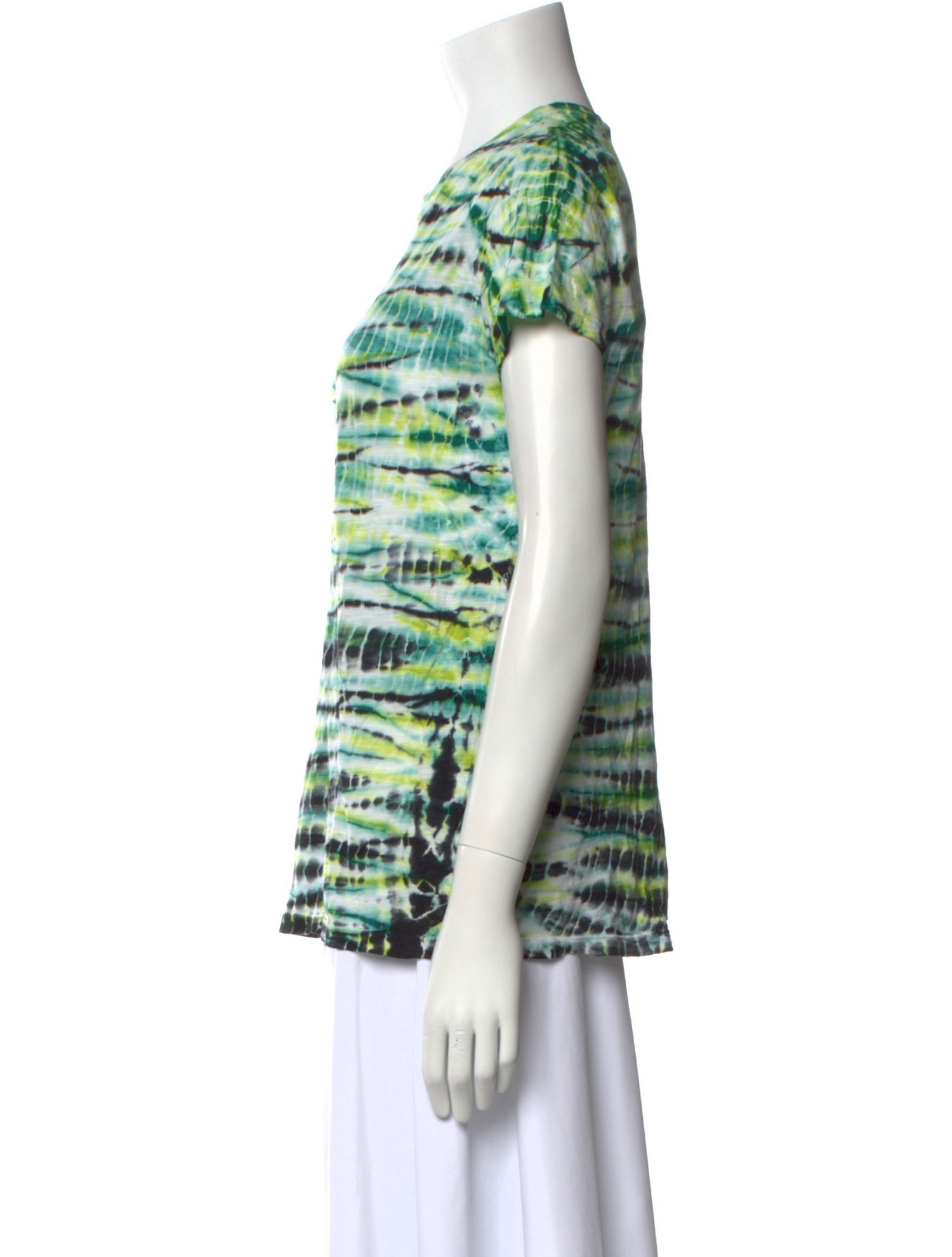 Proenza Schouler Tie-Dye Print Scoop Neck T-Shirt