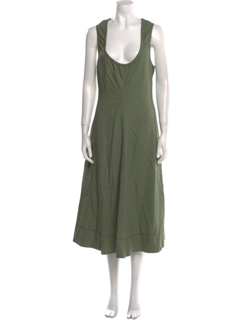 Proenza Schouler Scoop Neck Midi Length Dress