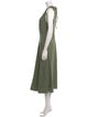 Proenza Schouler Scoop Neck Midi Length Dress