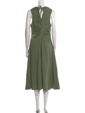 Proenza Schouler Scoop Neck Midi Length Dress