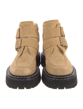 Proenza Schouler Suede Combat Boots