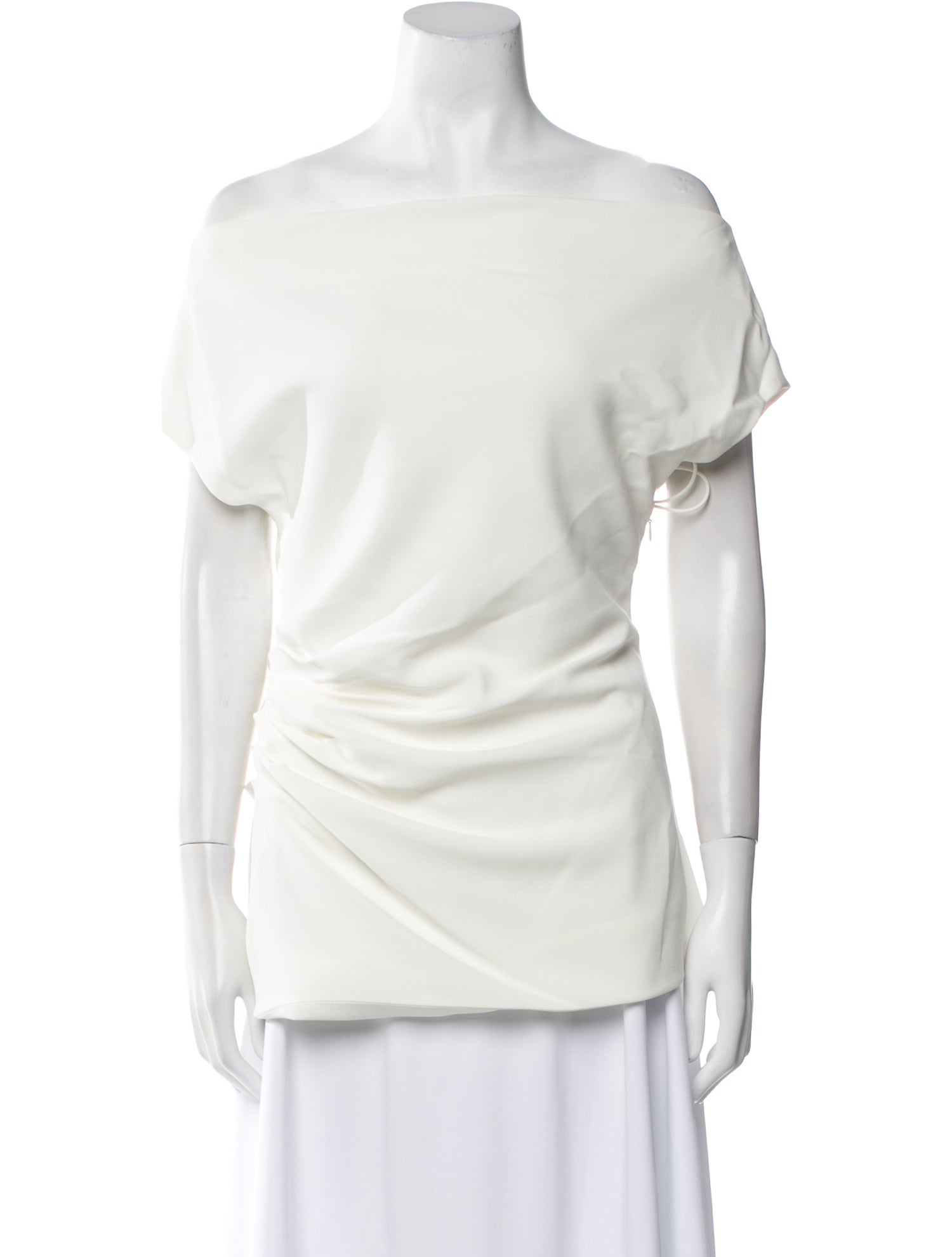 Proenza Schouler Off-The-Shoulder Short Sleeve Tunic