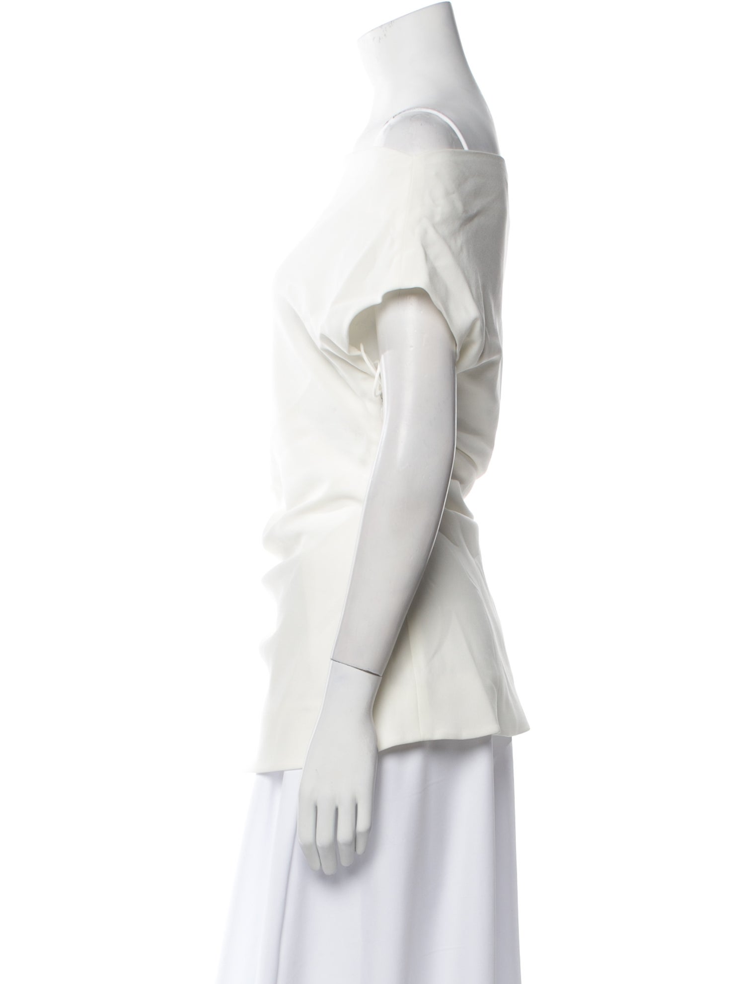 Proenza Schouler Off-The-Shoulder Short Sleeve Tunic