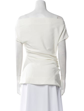 Proenza Schouler Off-The-Shoulder Short Sleeve Tunic