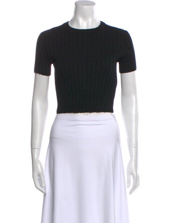 Proenza Schouler Wool Crew Neck Crop Top