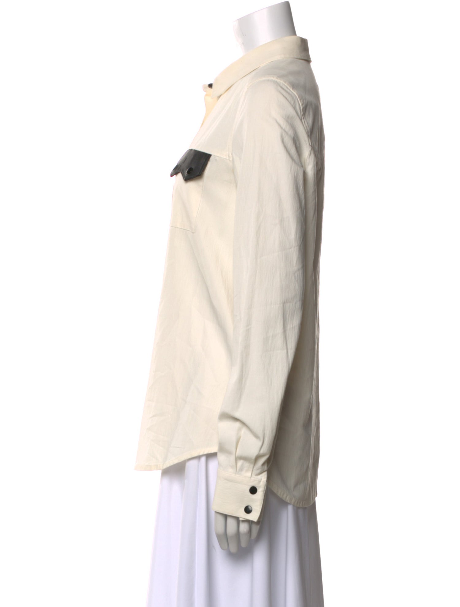 Proenza Schouler Long Sleeve Button-Up Top