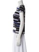 Proenza Schouler Striped Crew Neck T-Shirt