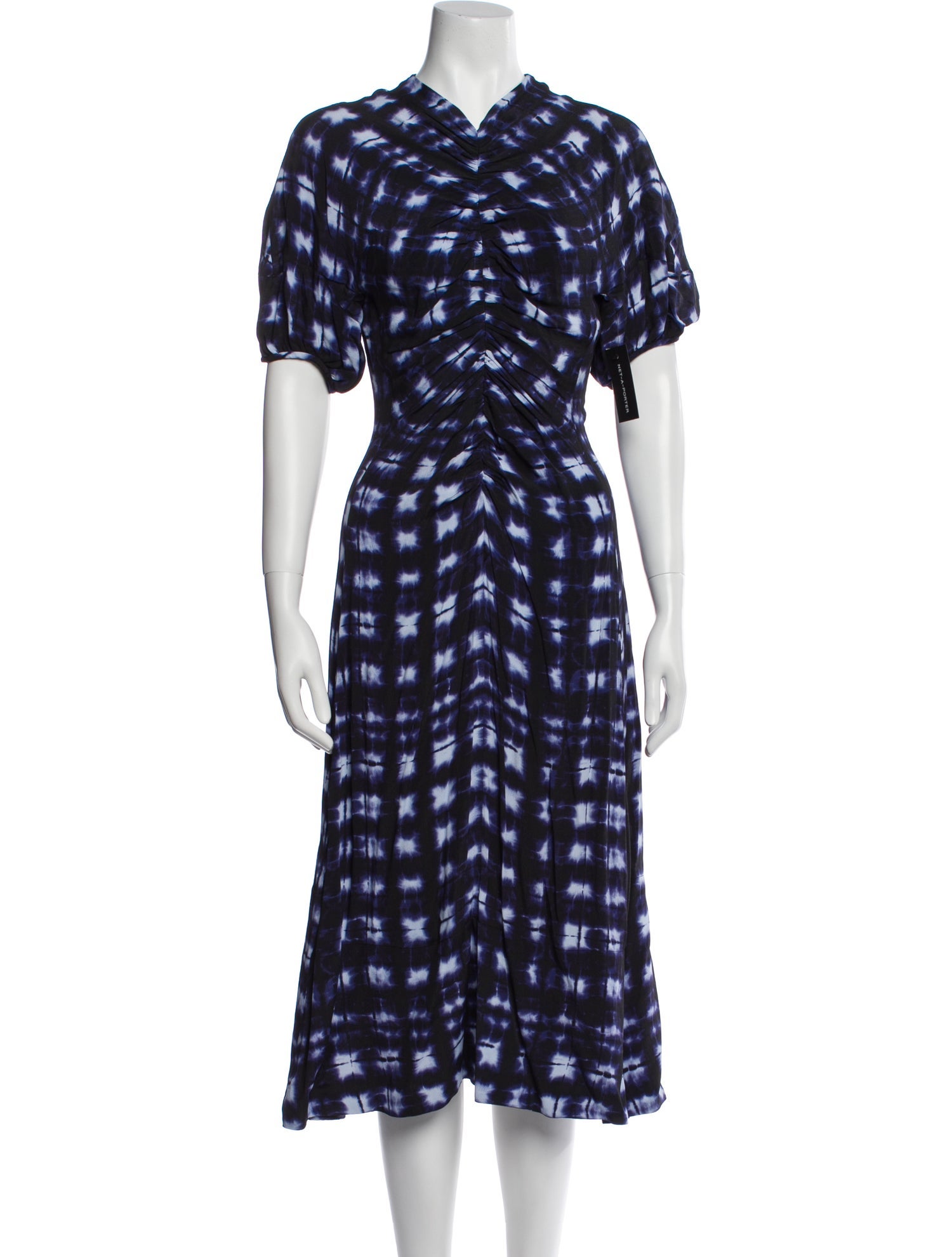 Proenza Schouler Tie-Dye Print Midi Length Dress