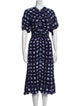 Proenza Schouler Tie-Dye Print Midi Length Dress