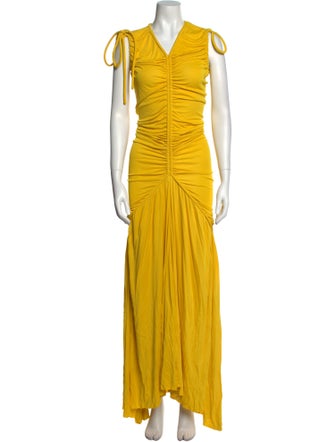 Proenza Schouler V-Neck Long Dress