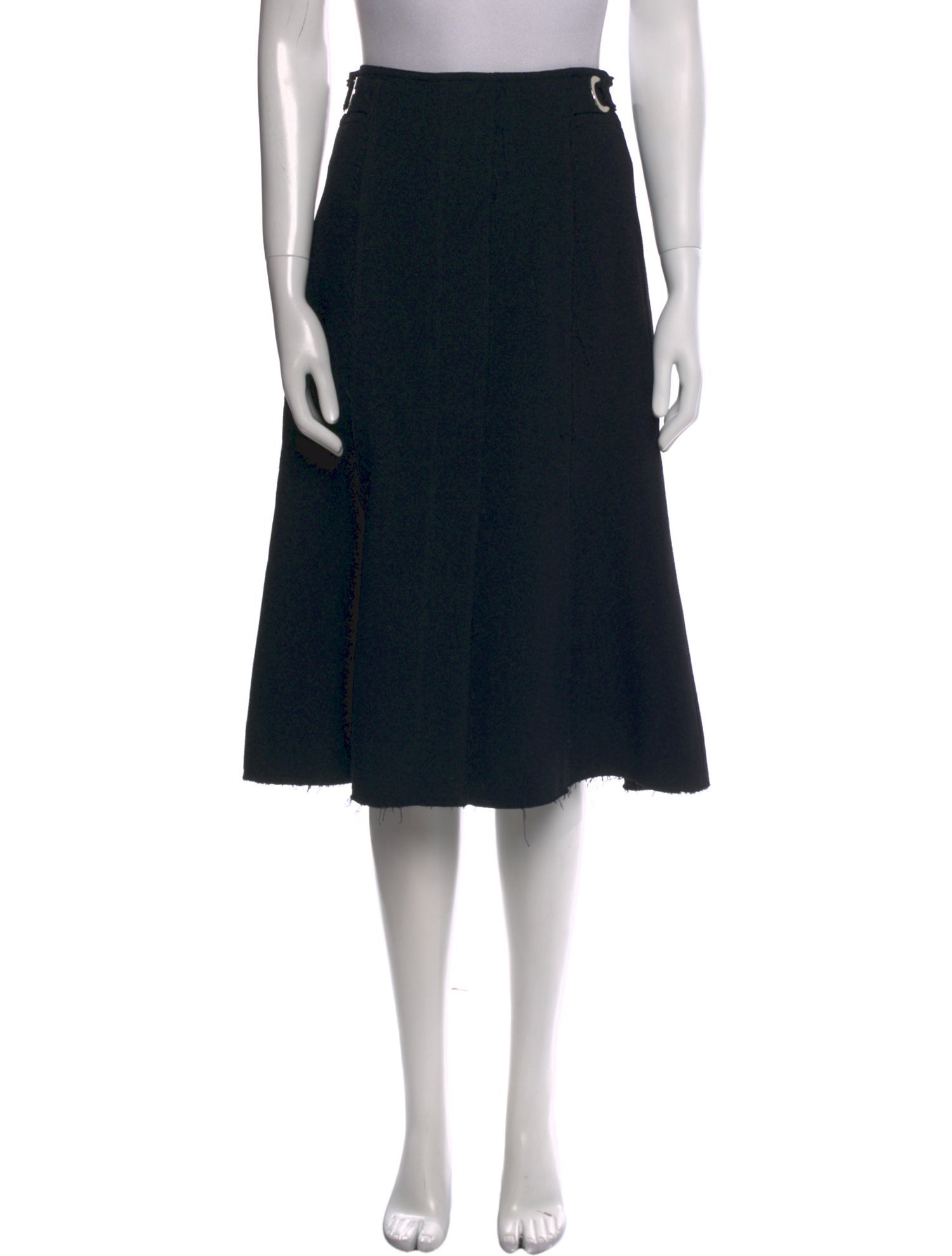 Proenza Schouler Raw-Edge Trim Knee-Length Skirt