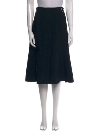 Proenza Schouler Raw-Edge Trim Knee-Length Skirt