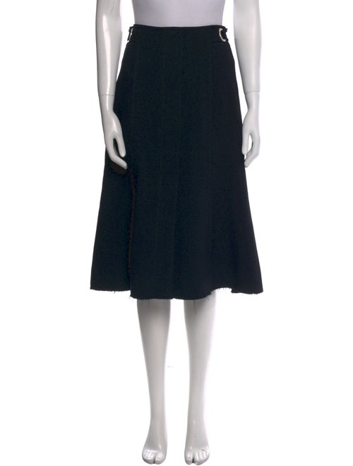 Proenza Schouler Raw-Edge Trim Knee-Length Skirt
