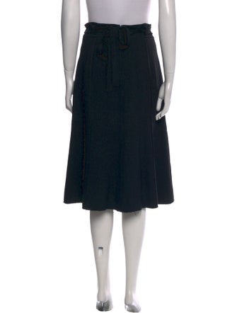Proenza Schouler Raw-Edge Trim Knee-Length Skirt
