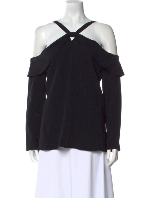 Proenza Schouler Off-The-Shoulder Long Sleeve Blouse