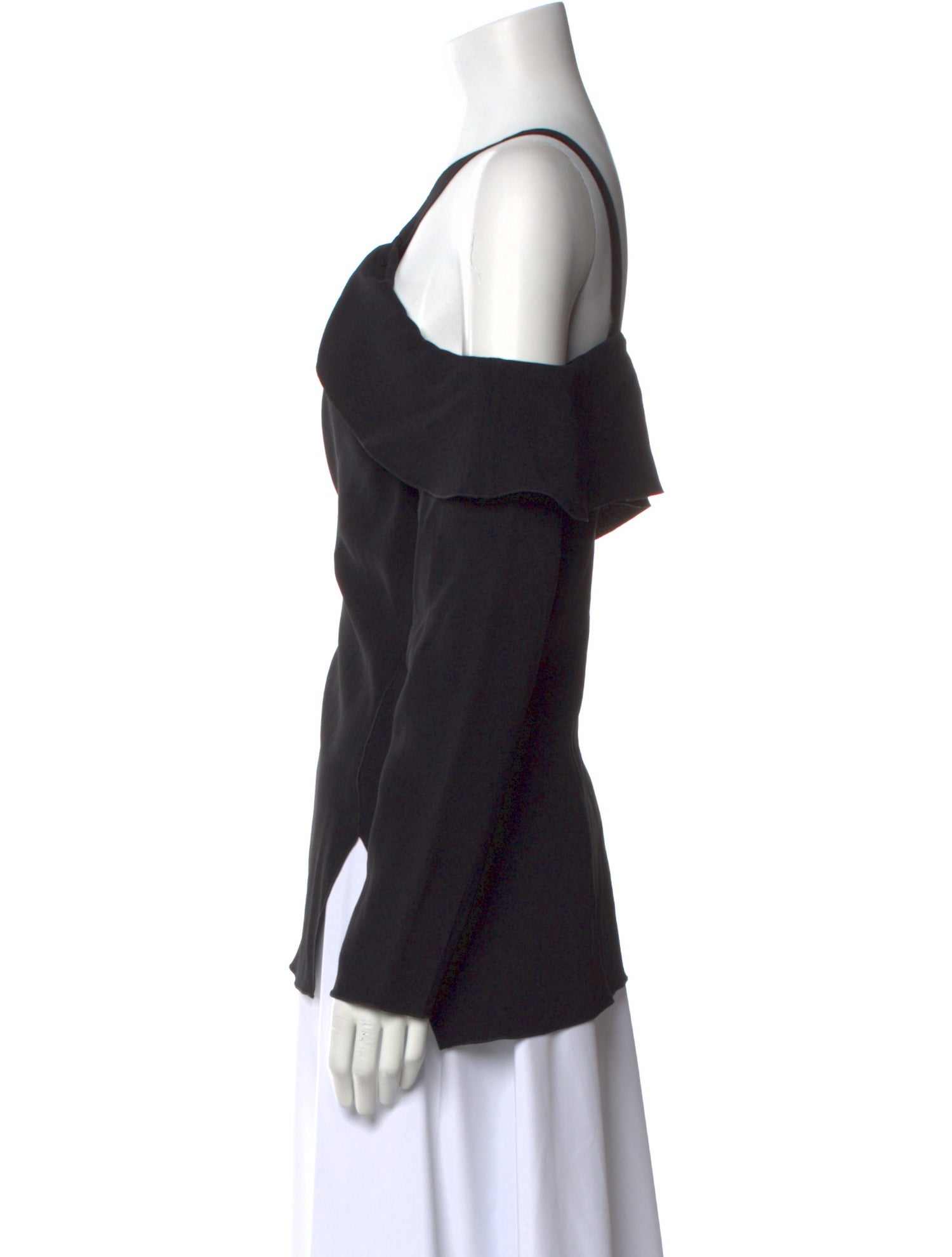 Proenza Schouler Off-The-Shoulder Long Sleeve Blouse