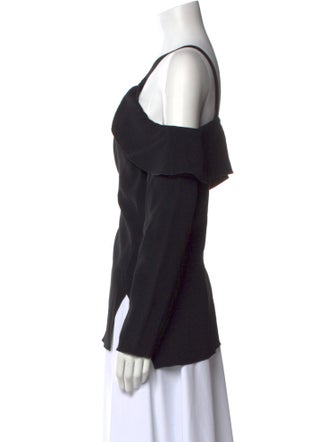 Proenza Schouler Off-The-Shoulder Long Sleeve Blouse