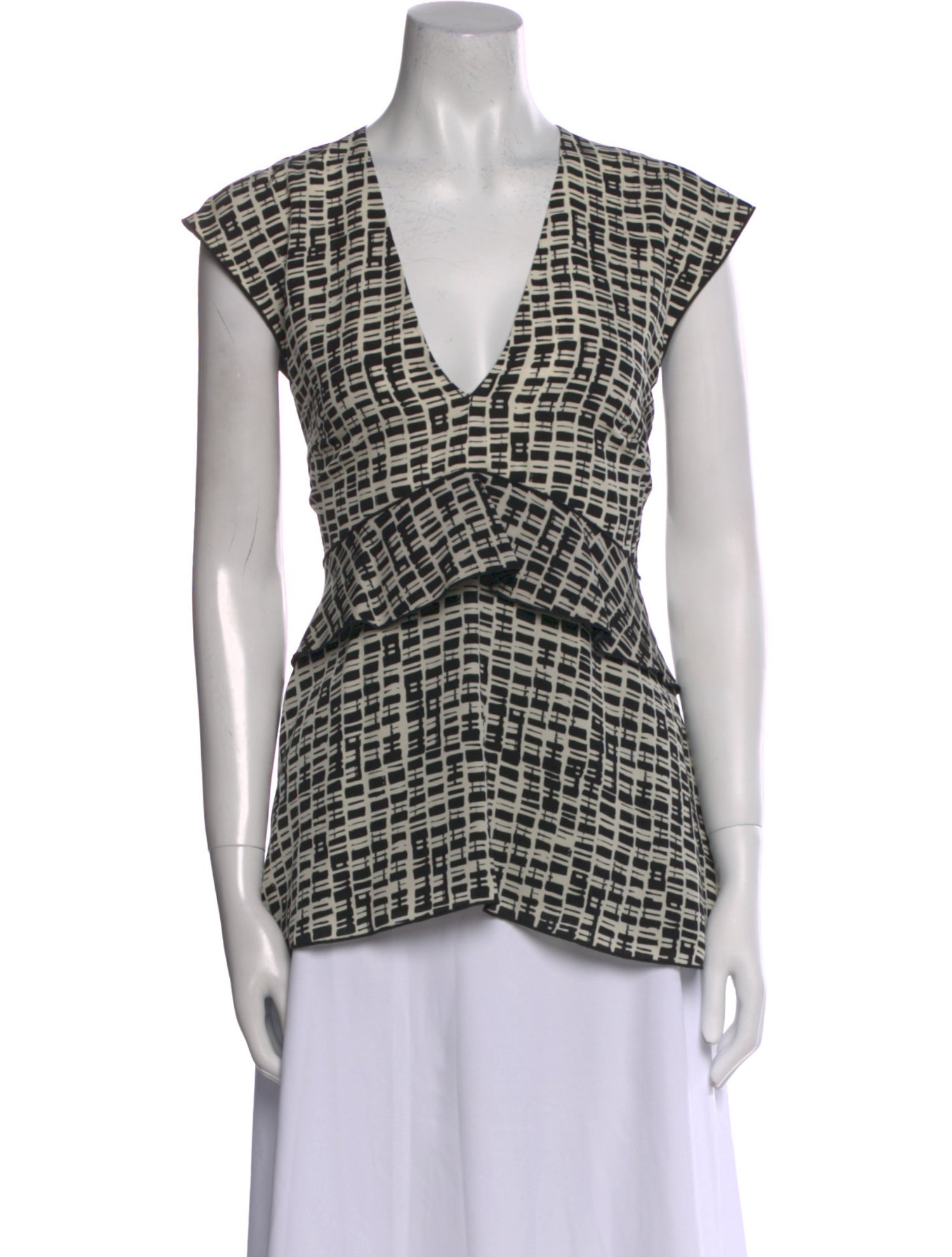 Proenza Schouler Silk Printed Top