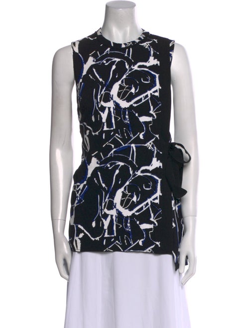 Proenza Schouler Printed Crew Neck Top