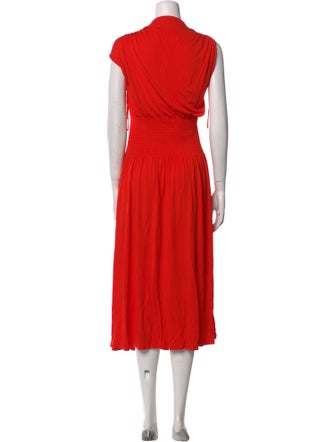 Proenza Schouler Mock Neck Long Dress