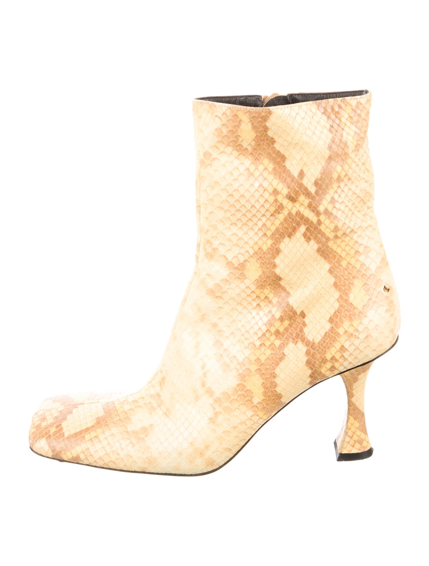 Proenza Schouler Embossed Leather Animal Print Boots