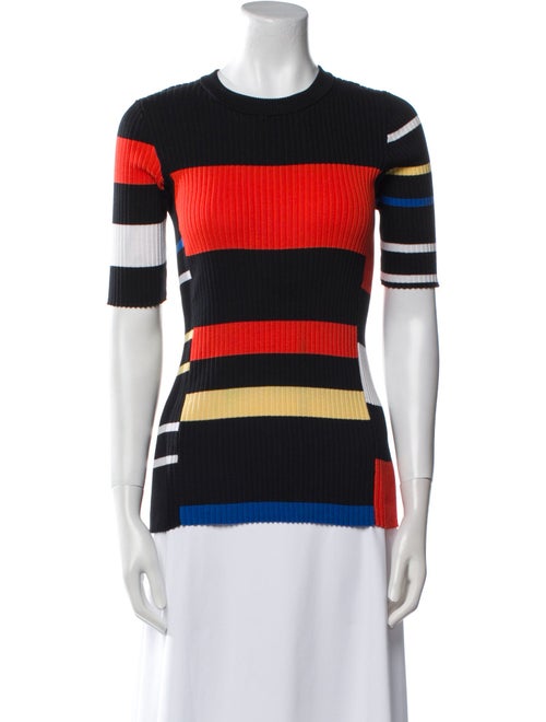 Proenza Schouler Striped Crew Neck Top