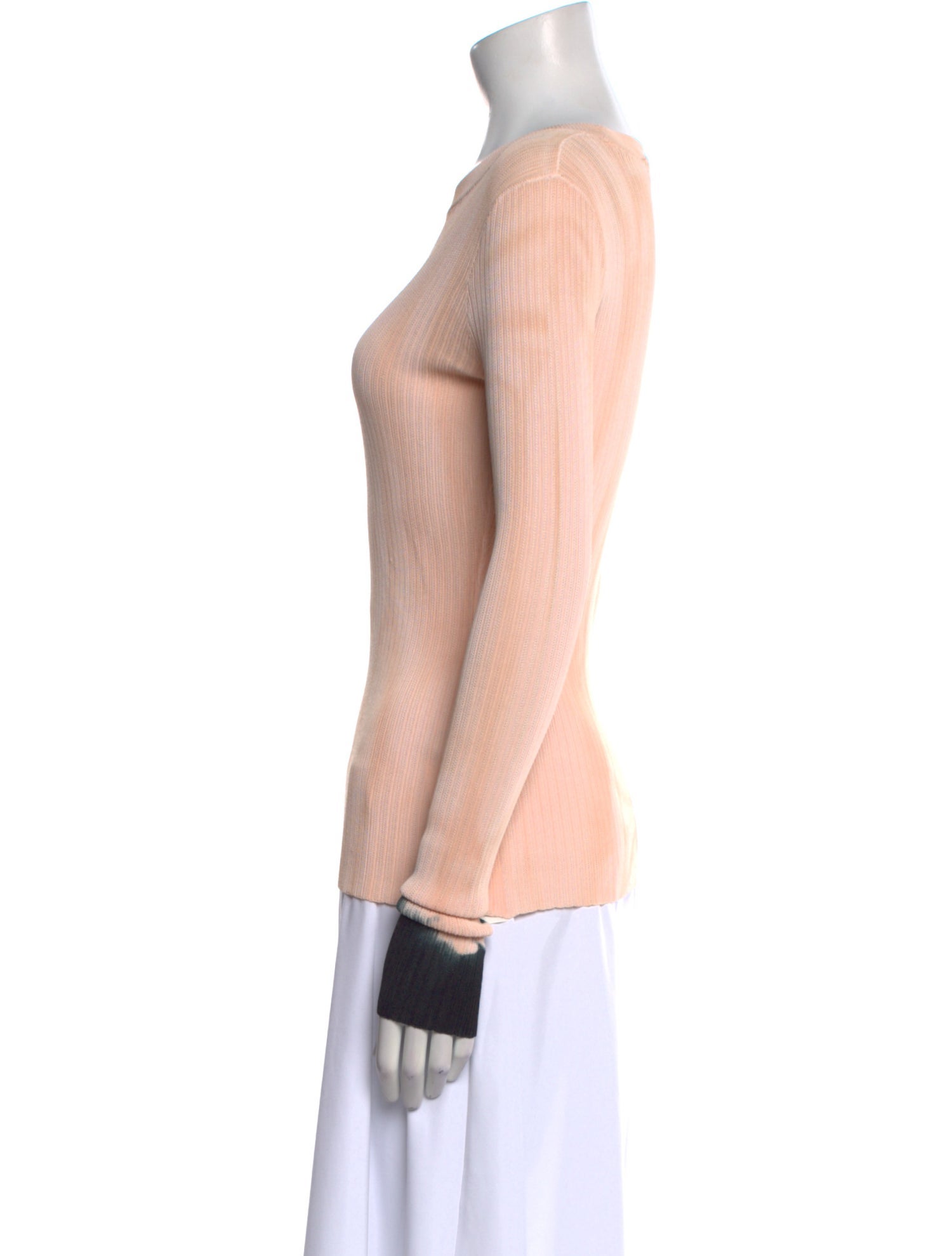 Proenza Schouler Bateau Neckline Long Sleeve Top