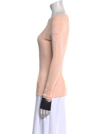 Proenza Schouler Bateau Neckline Long Sleeve Top