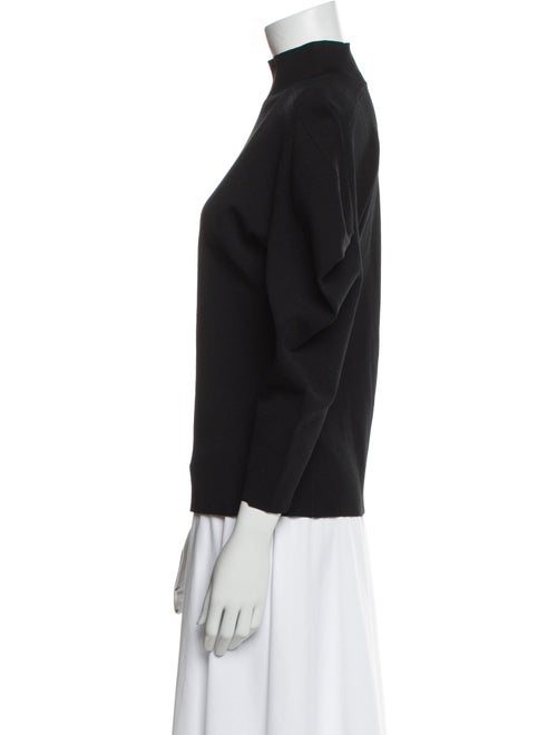 Proenza Schouler Mock Neck Three-Quarter Sleeve Sweatshirt