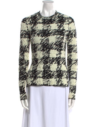 Proenza Schouler Printed Crew Neck Sweater