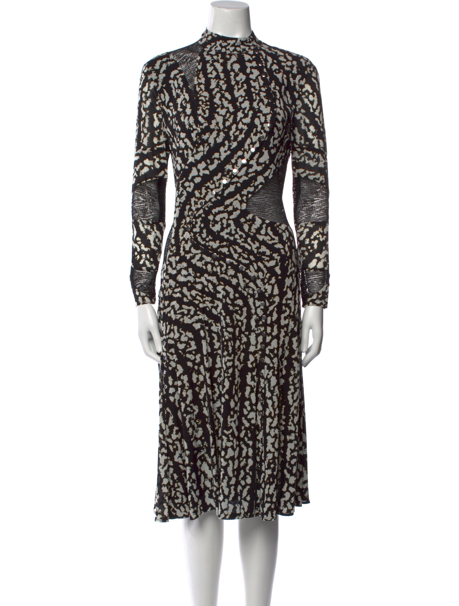 Proenza Schouler Silk Midi Length Dress