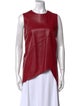 Proenza Schouler Leather Crew Neck Top