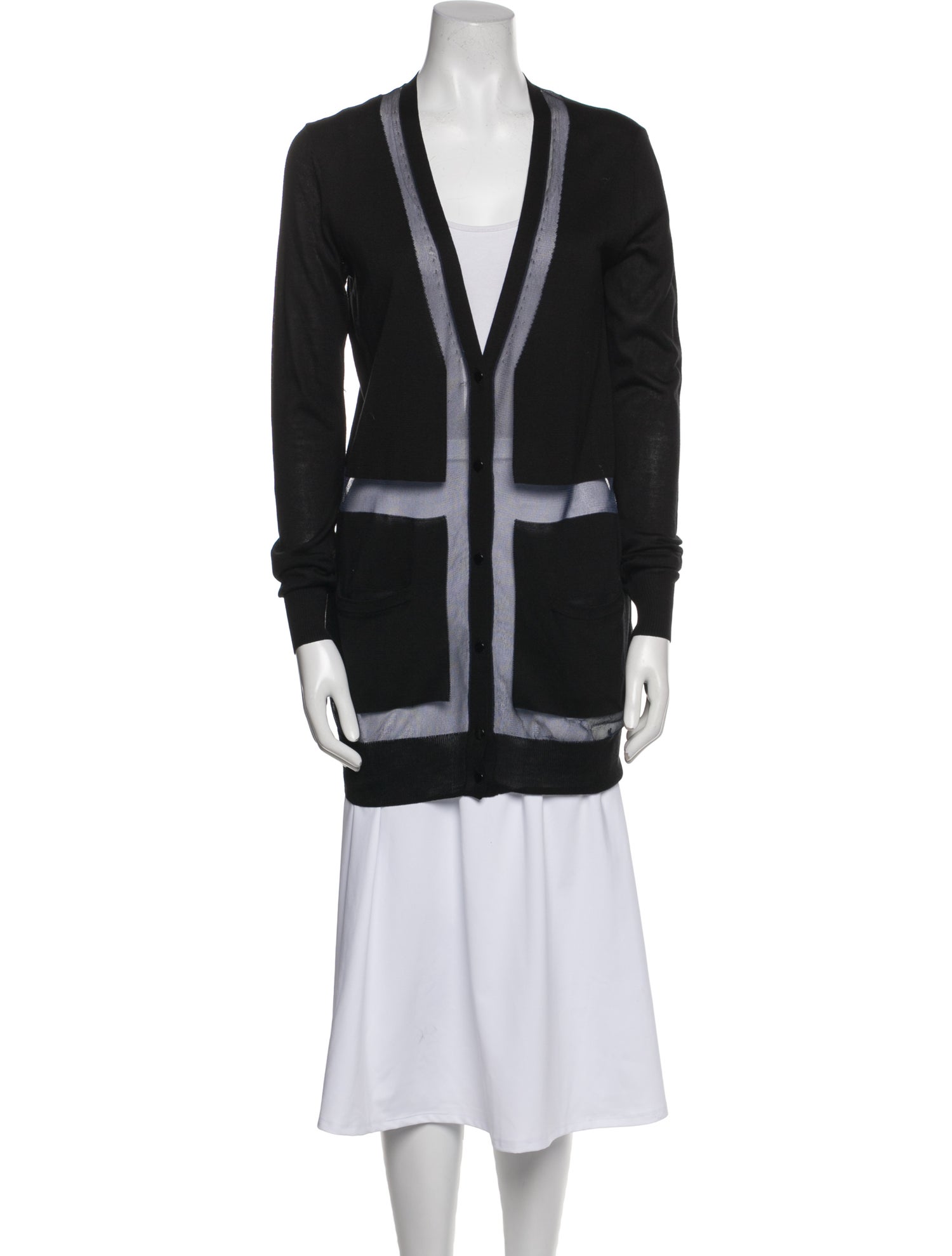 Proenza Schouler Silk Striped Sweater