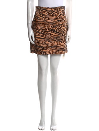 Proenza Schouler Animal Print Mini Skirt
