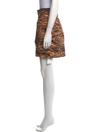 Proenza Schouler Animal Print Mini Skirt