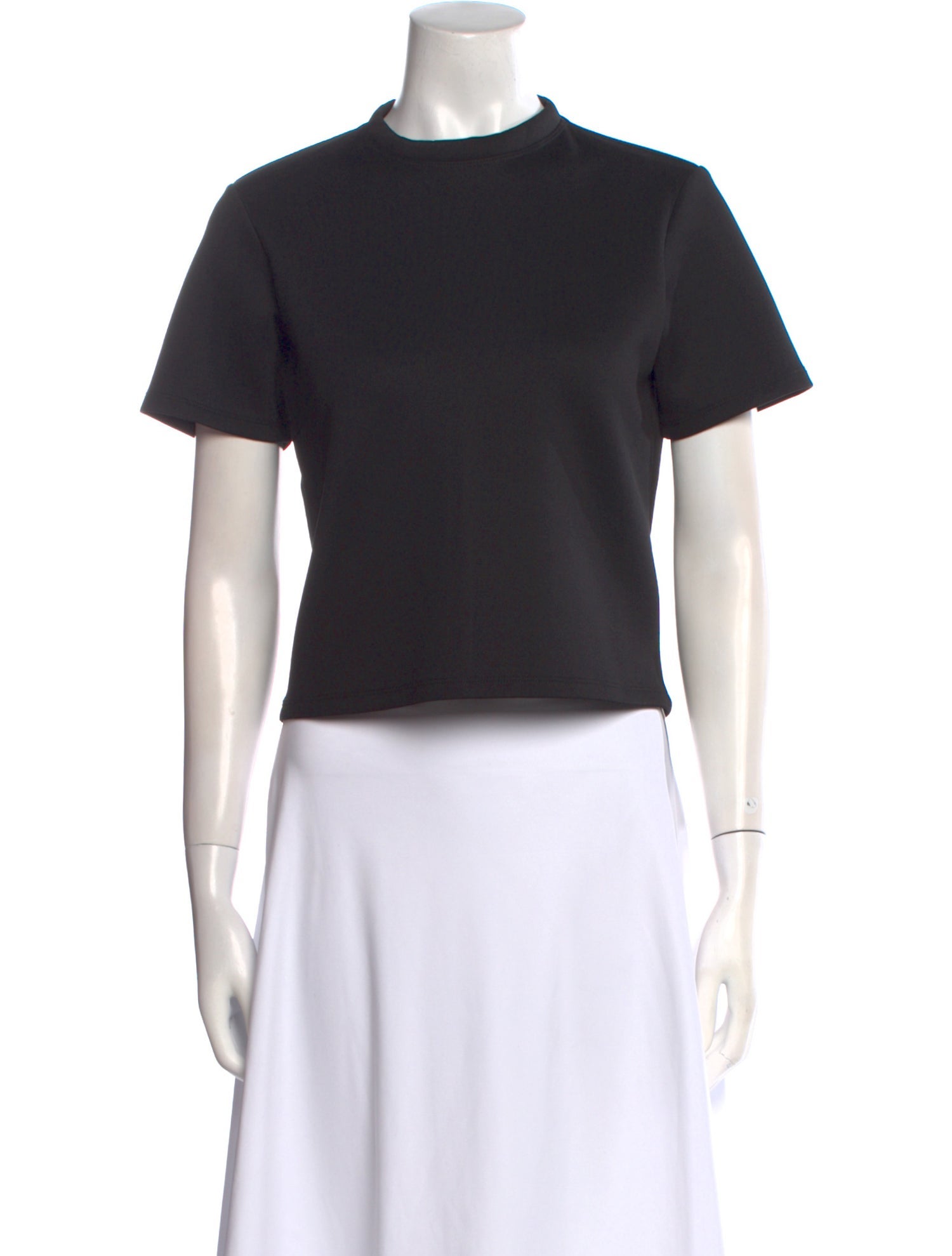 Proenza Schouler Crew Neck Short Sleeve Crop Top