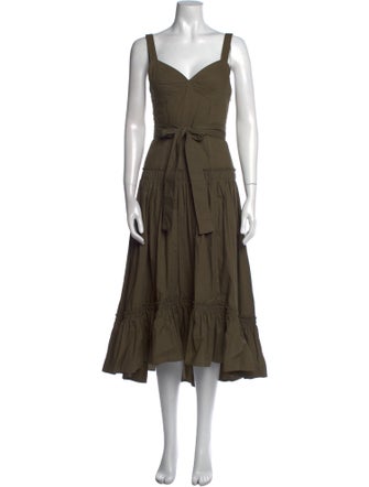 Proenza Schouler V-Neck Long Dress