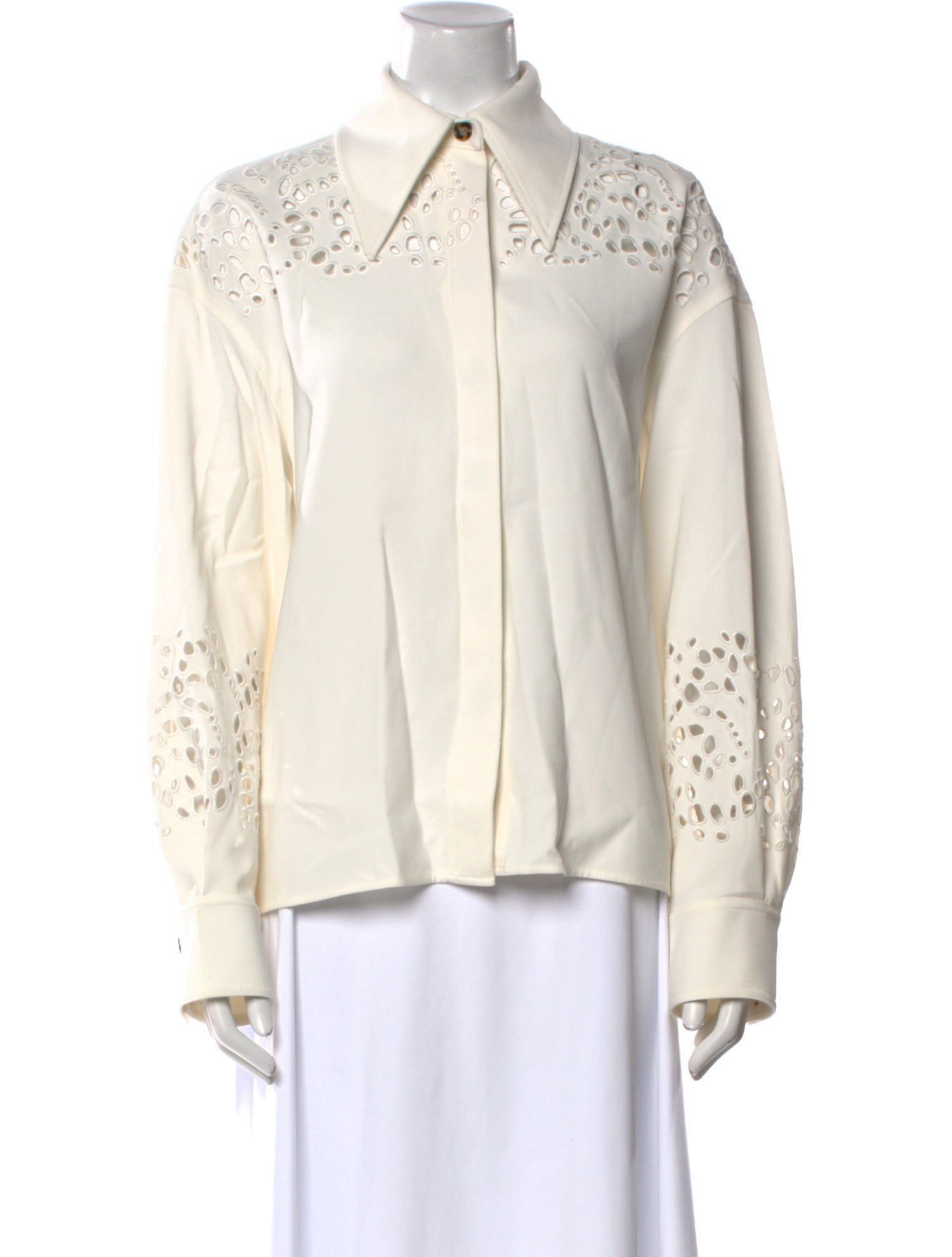 Proenza Schouler Long Sleeve Button-Up Top