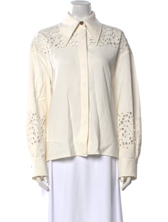 Proenza Schouler Long Sleeve Button-Up Top