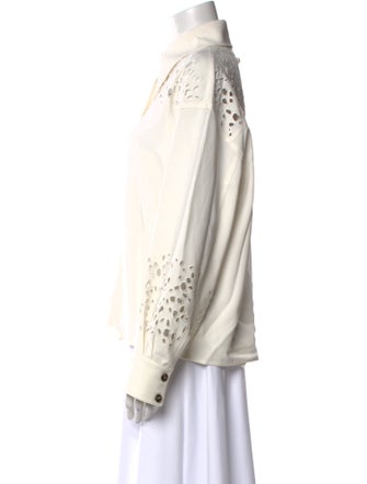 Proenza Schouler Long Sleeve Button-Up Top