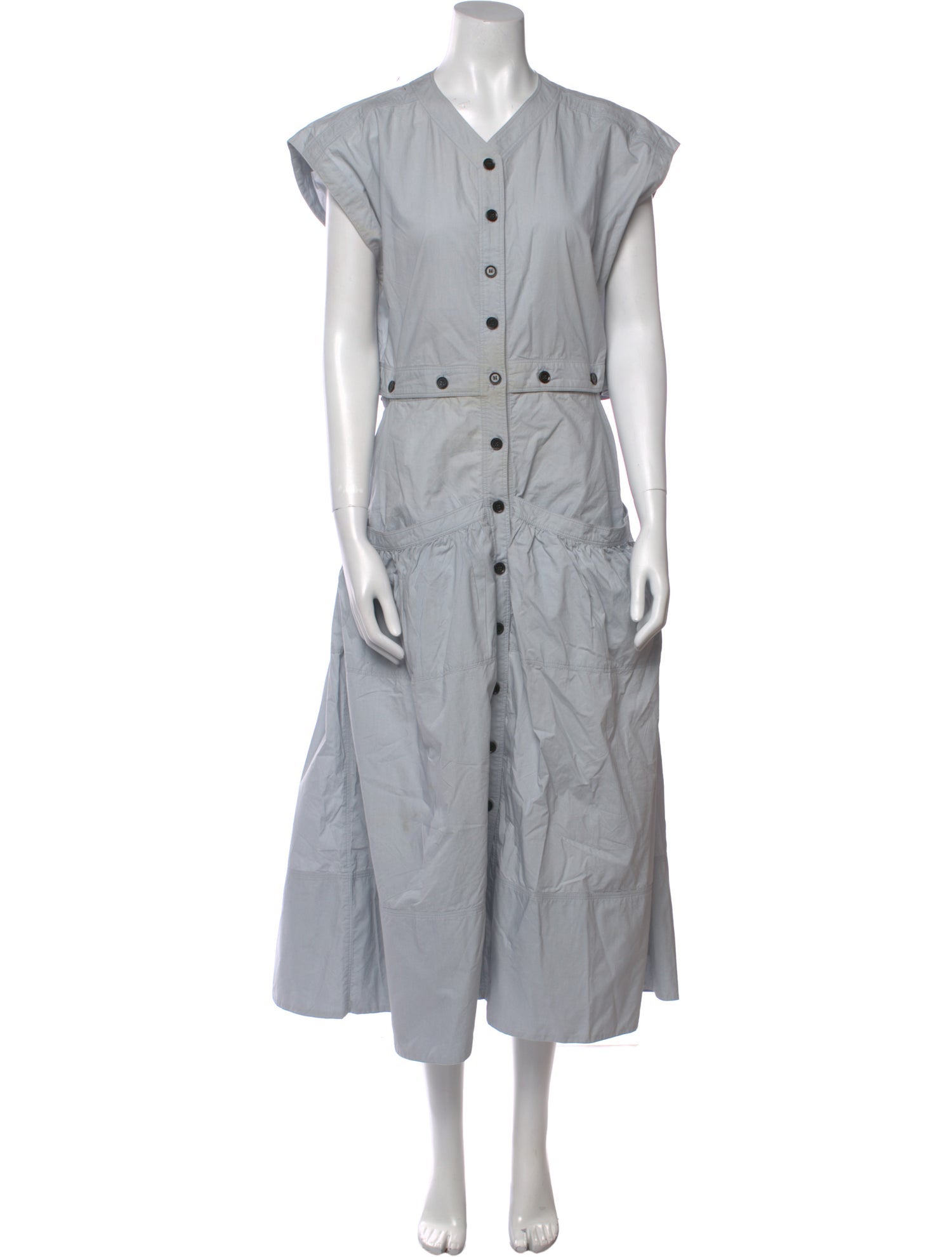 Proenza Schouler V-Neck Long Dress