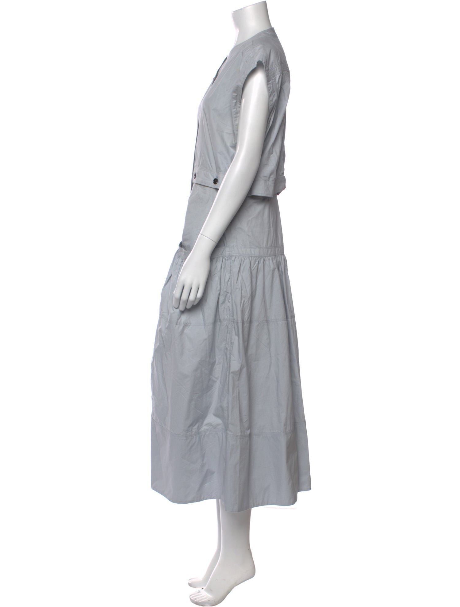 Proenza Schouler V-Neck Long Dress