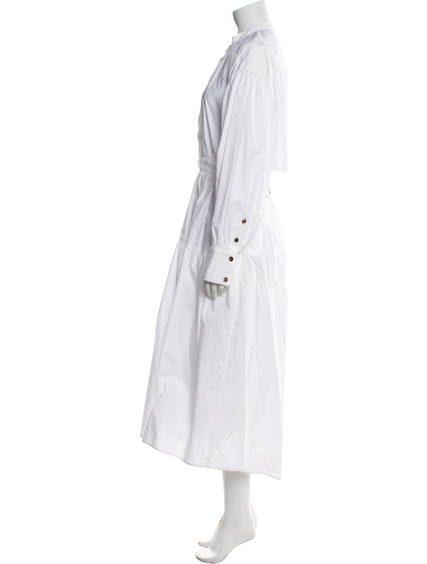 Proenza Schouler Mock Neck Long Dress