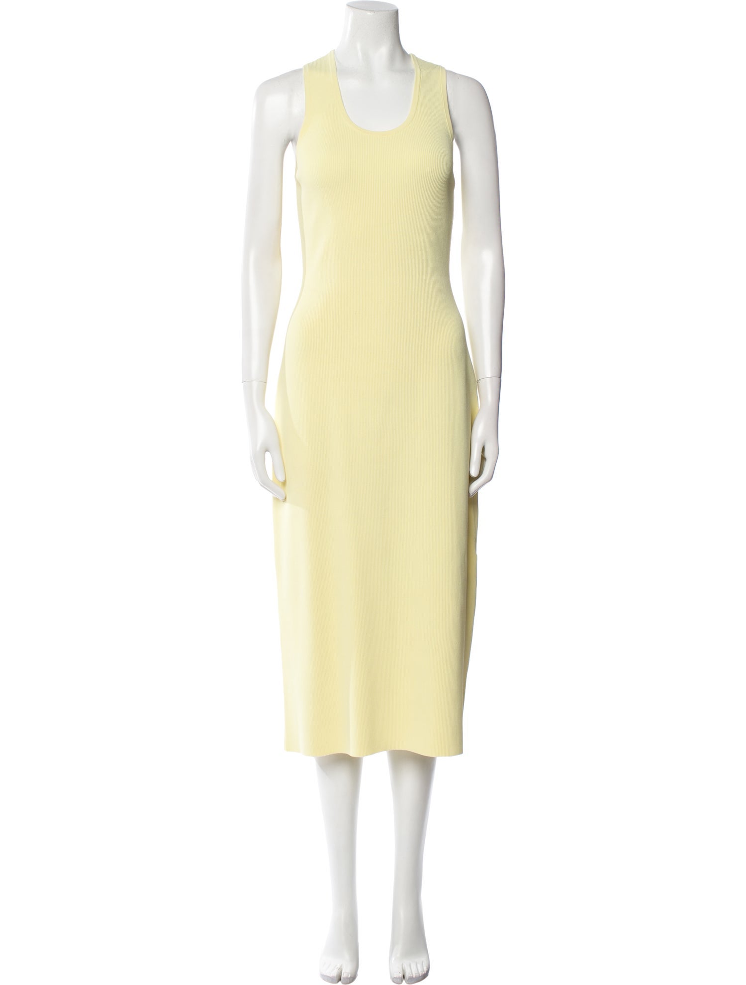 Proenza Schouler Scoop Neck Midi Length Dress