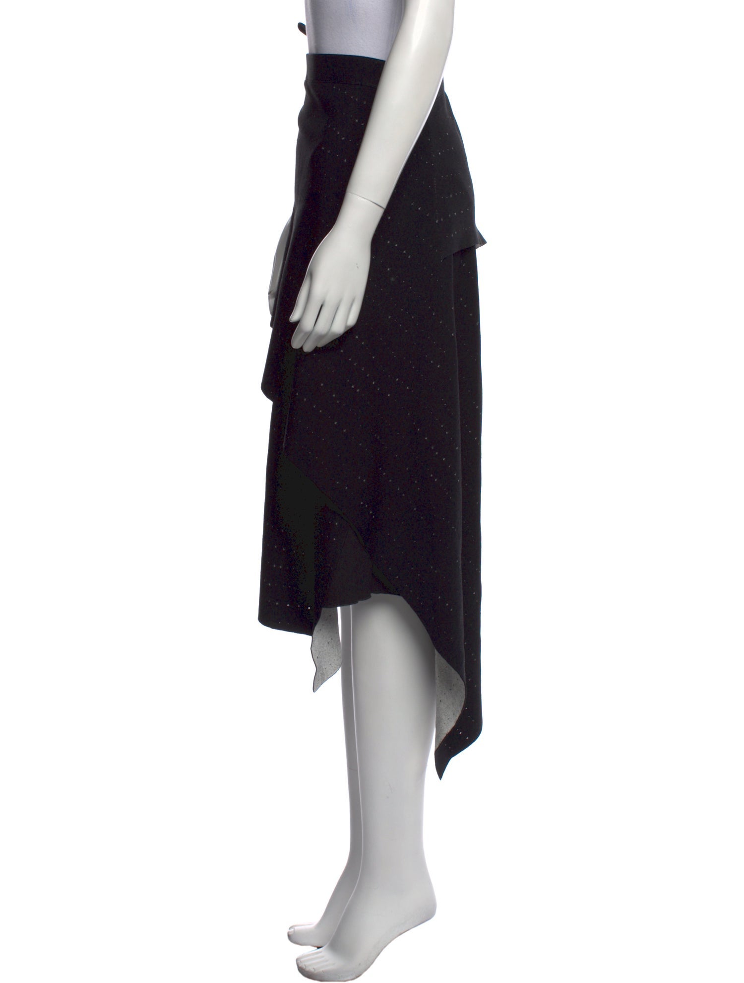 Proenza Schouler Lasercut Accents Midi Length Skirt