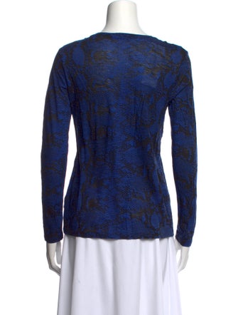 Proenza Schouler Animal Print Crew Neck Top