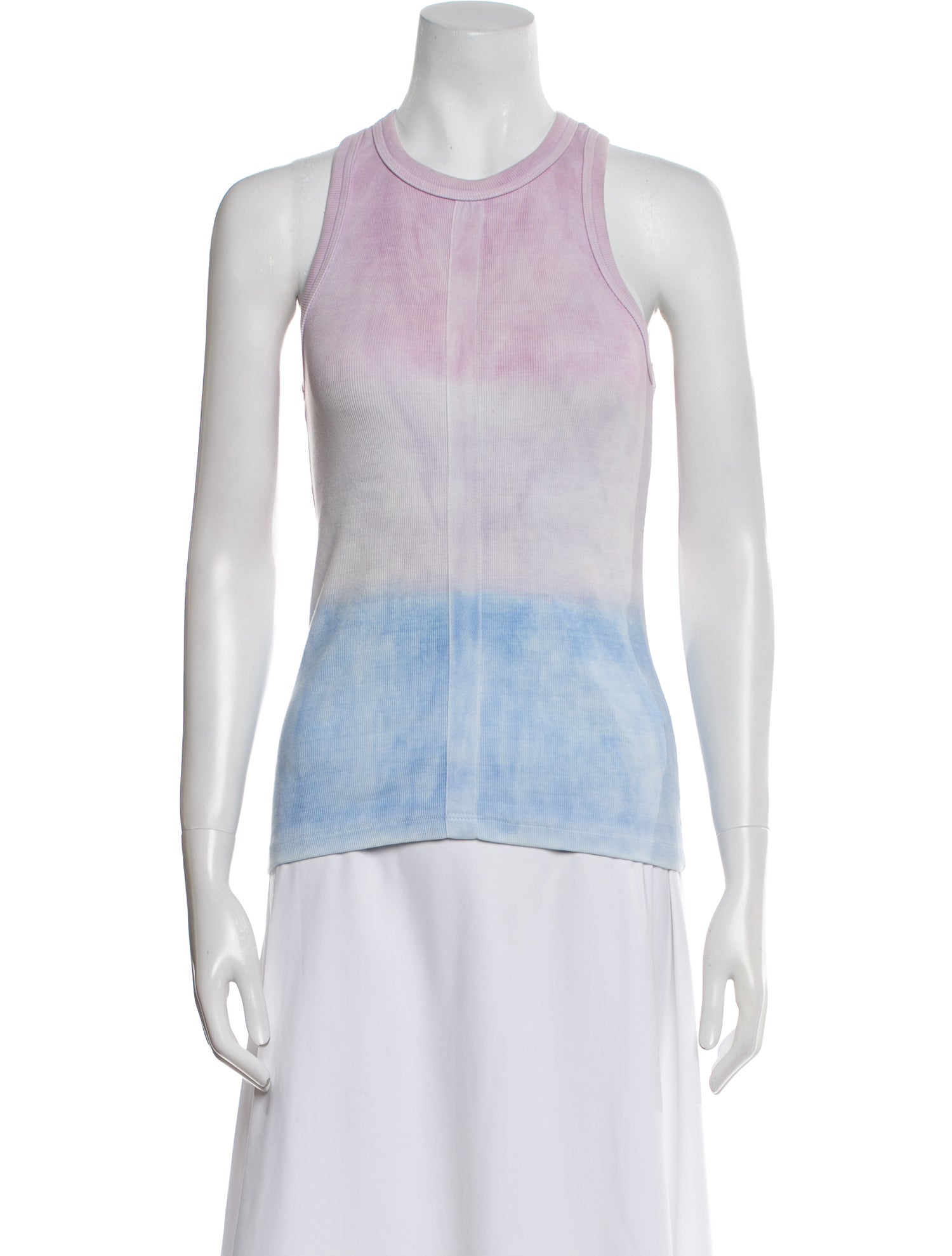 Proenza Schouler White Label Striped Crew Neck Top